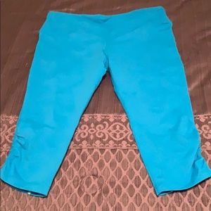 Turquoise workout capris